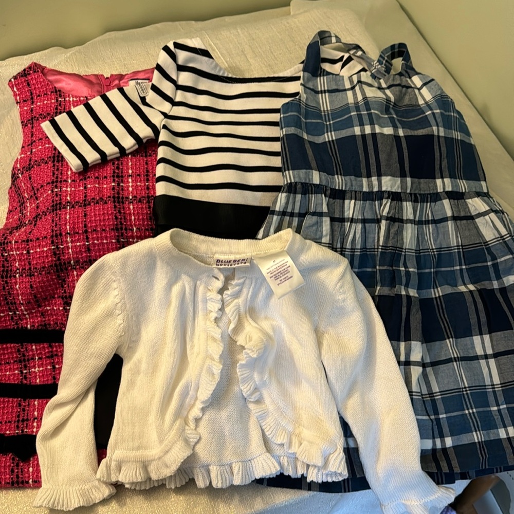 3t Polo Ralph Lauren dress and cardigan bundle